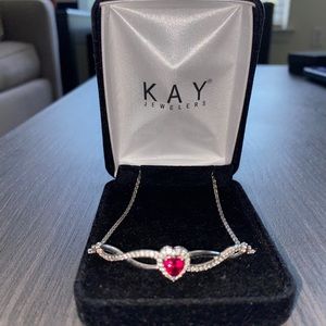 Ruby diamond bracelet